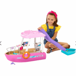 Bộ đồ chơi thuyền búp bê Barbie Pink Dream Boat Playset HJV37