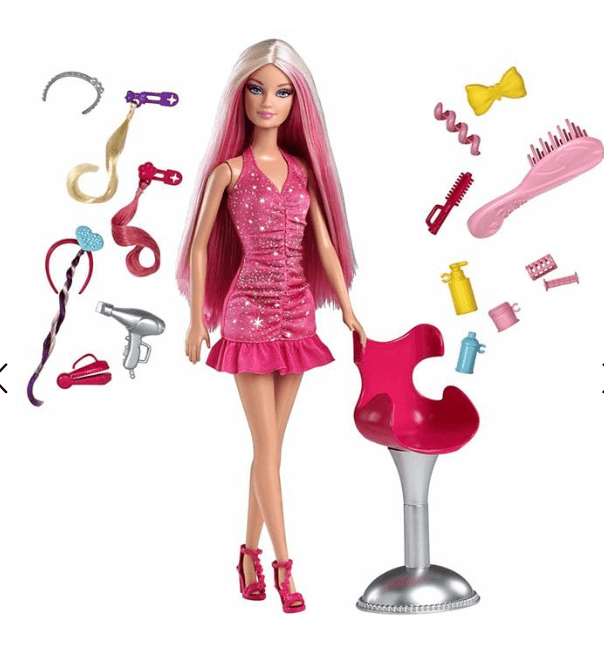 Bộ làm tóc búp bê Barbie Salon Stylist
